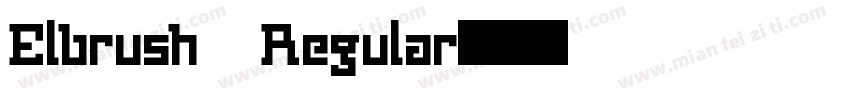 Elbrush Regular字体转换